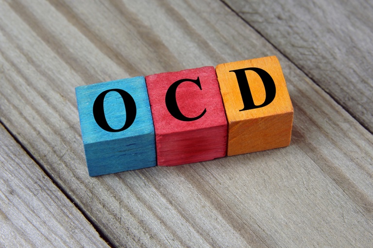 Photo of blocks spelling out OCD