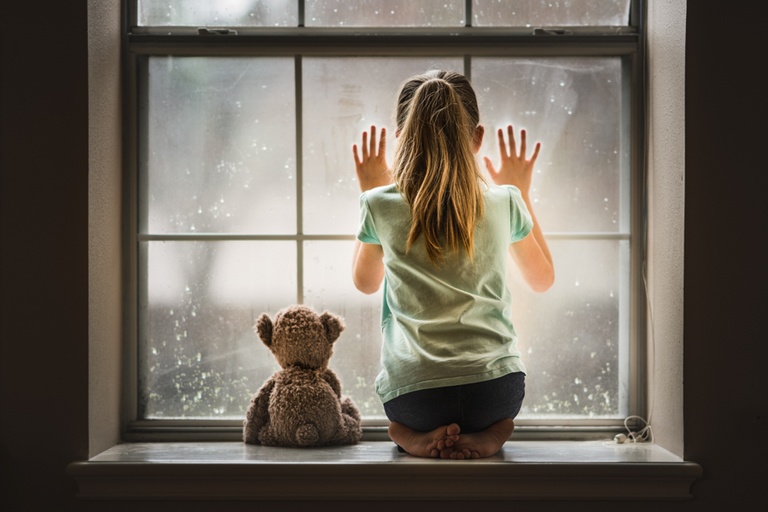 A Photo of a Little Girl with Behavioral Disorders