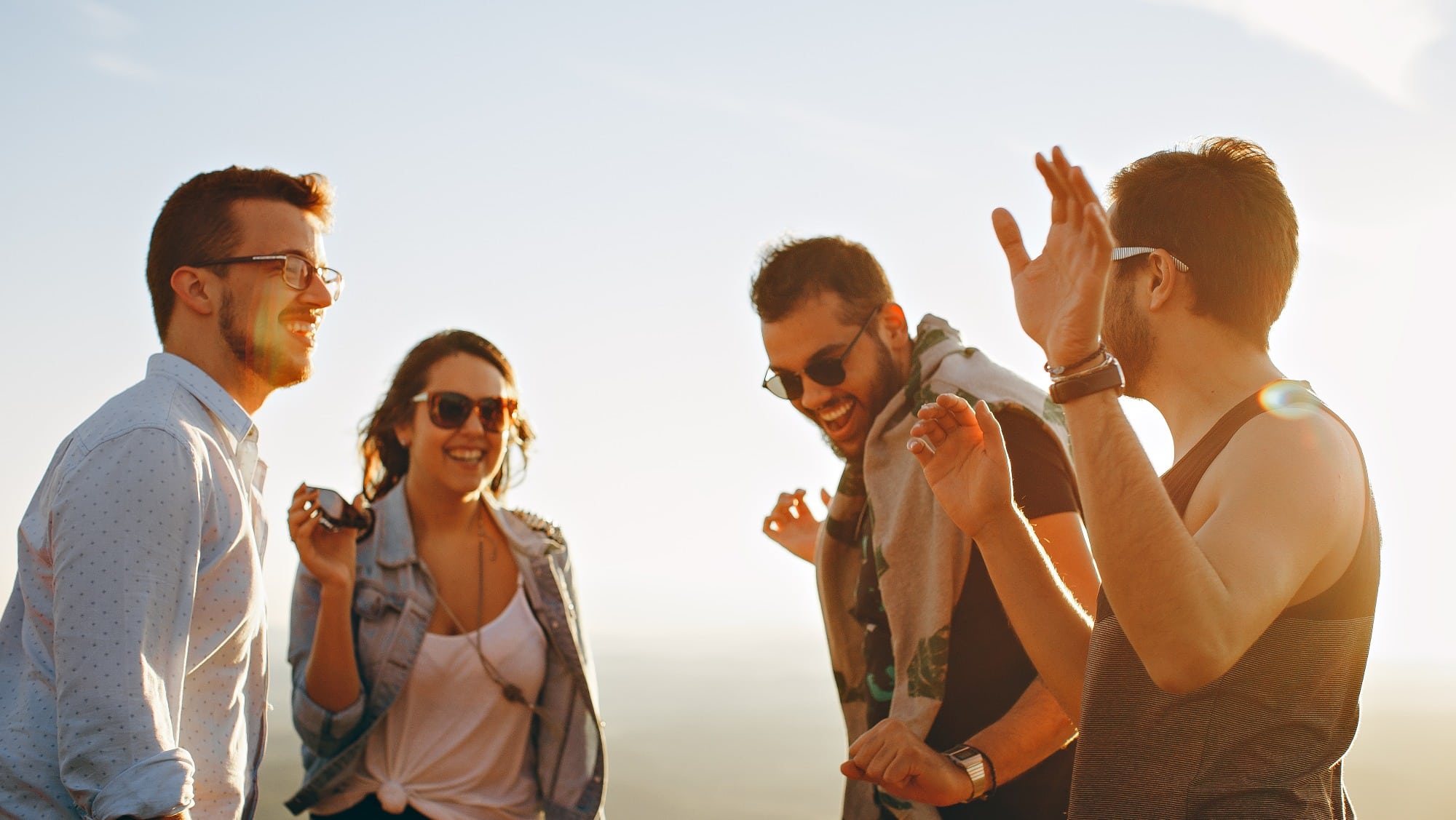 group of people rediscovering fun without substance-use