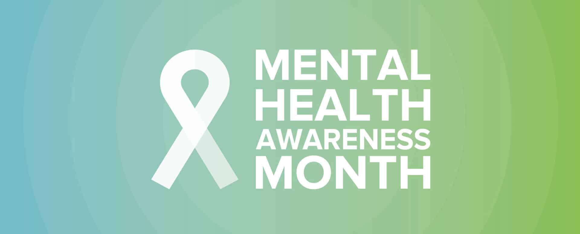 word art highlighting mental health awareness month in bright colors