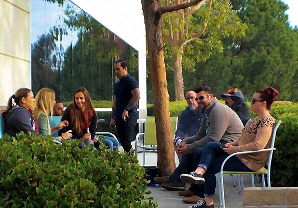 rehab-program group of people outside the facility