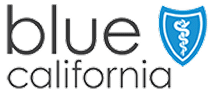 Logo for Blue Shield of California. The text blue california is in lowercase letters, with a blue shield symbol containing a white caduceus to the right—ideal branding inspiration for a CA Mental Health and Addiction Treatment Center in Mission Viejo.