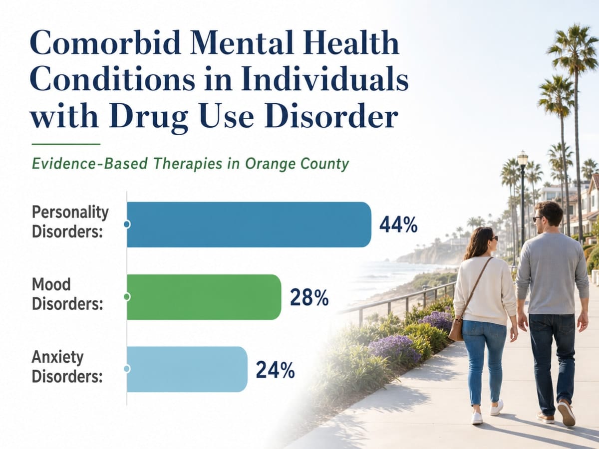Chart showing Comorbid Mental Health Conditions in Individuals with Drug Use Disorder